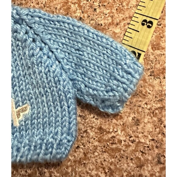 VNTG Bear Wear Blue Sweater Clothes – Fits 10"–12" Bears, Dolls, or Plush Animal - Picture 7 of 7